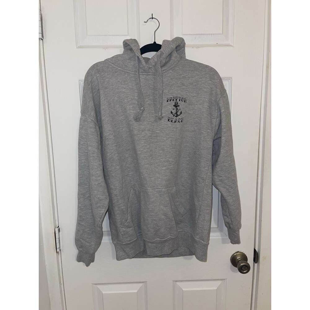 Jon Lauren Apparel Men’s Large Hampton Beach Hoodie Cotton Blend Gray